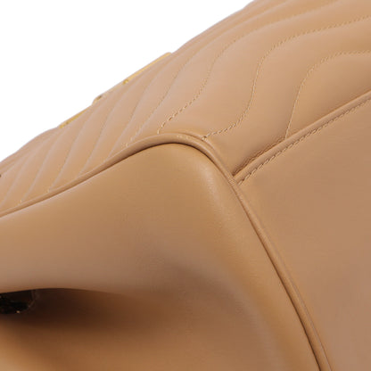 Exclusive Louis Vuitton Noisette Calfskin New Wave Chain Tote — Top View