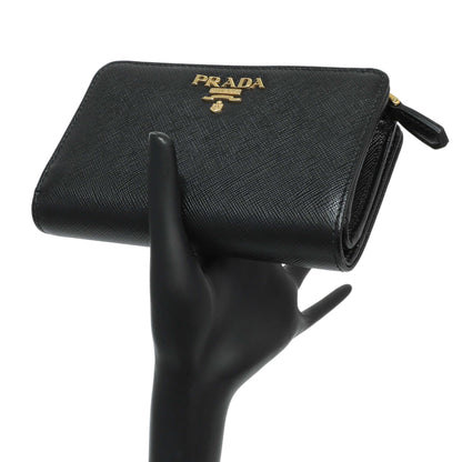 Exclusive Prada Black Saffiano Compact Wallet — Alternate View 7