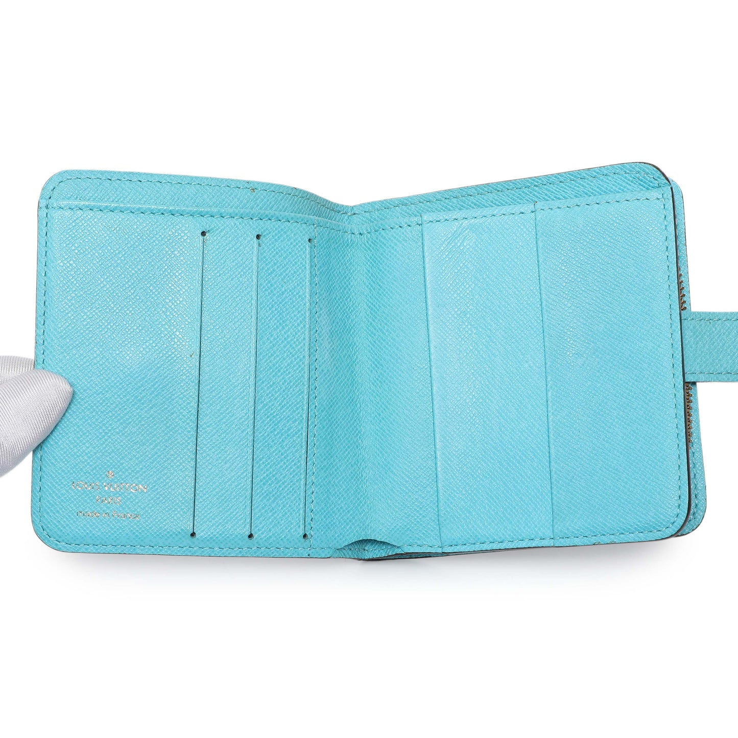 Exclusive Louis Vuitton Monogram Groom Compact Zip Wallet — Top View