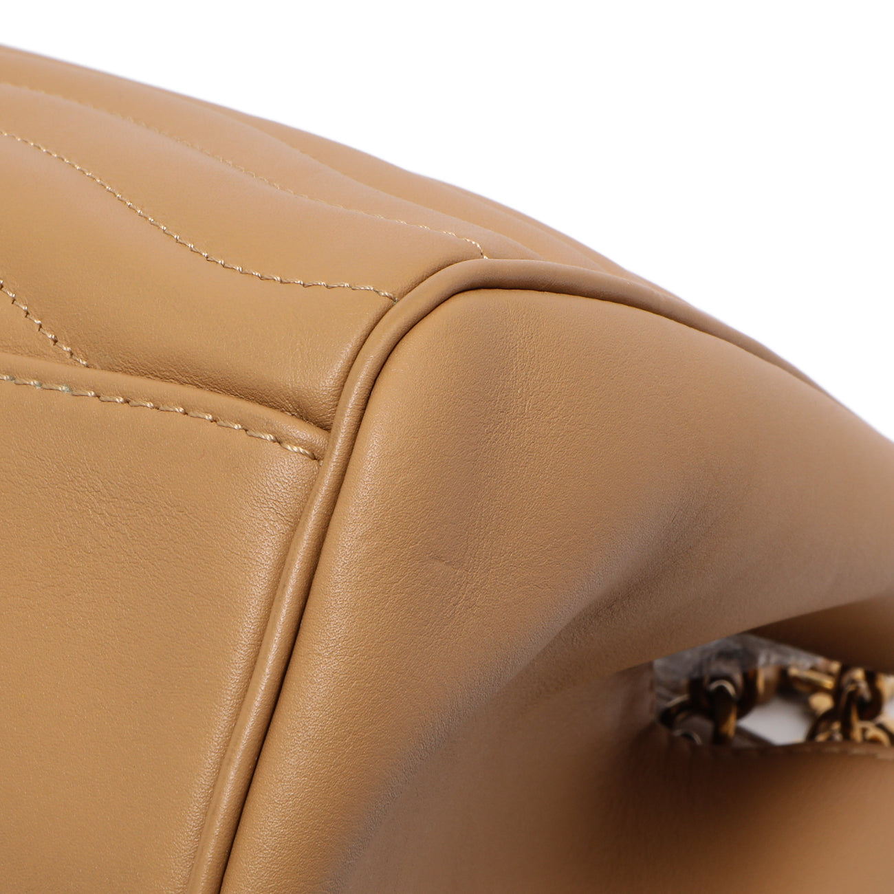 Exclusive Louis Vuitton Noisette Calfskin New Wave Chain Tote — Detail View