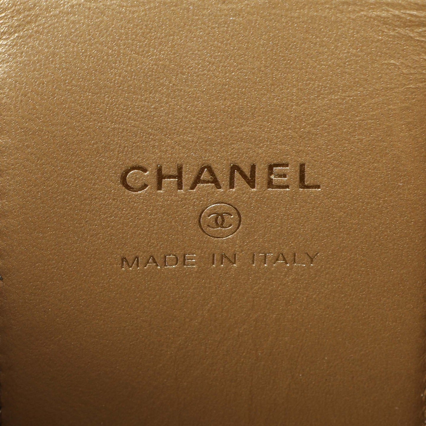 Exclusive Chanel Black Lambskin Quilted Pearl Crush Mini Vanity Case With Chain — Lifestyle View