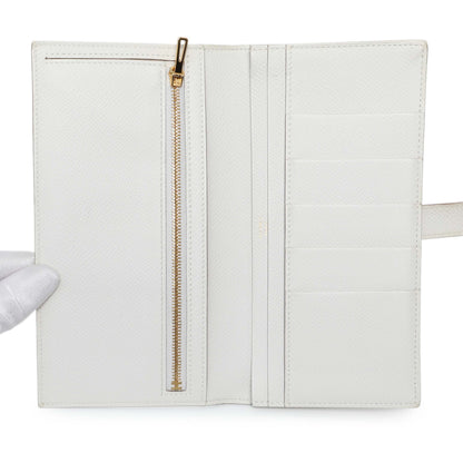 Exclusive Hermes White Epsom Bearn Gusset Wallet — Alternate View 8