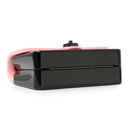 Exclusive Chanel Black Pink Plexiglass Plexi Coco Bag — Back View