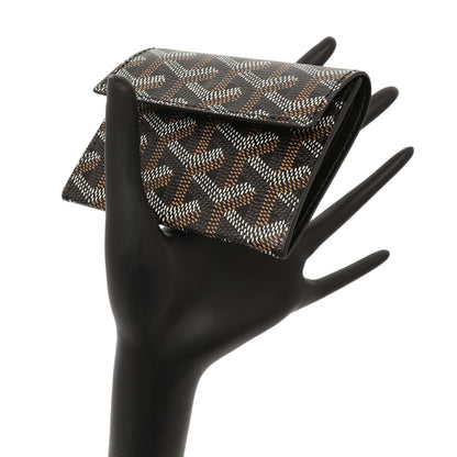 Exclusive Goyard Black Goyardine Marigny Coin Purse Wallet — Top View
