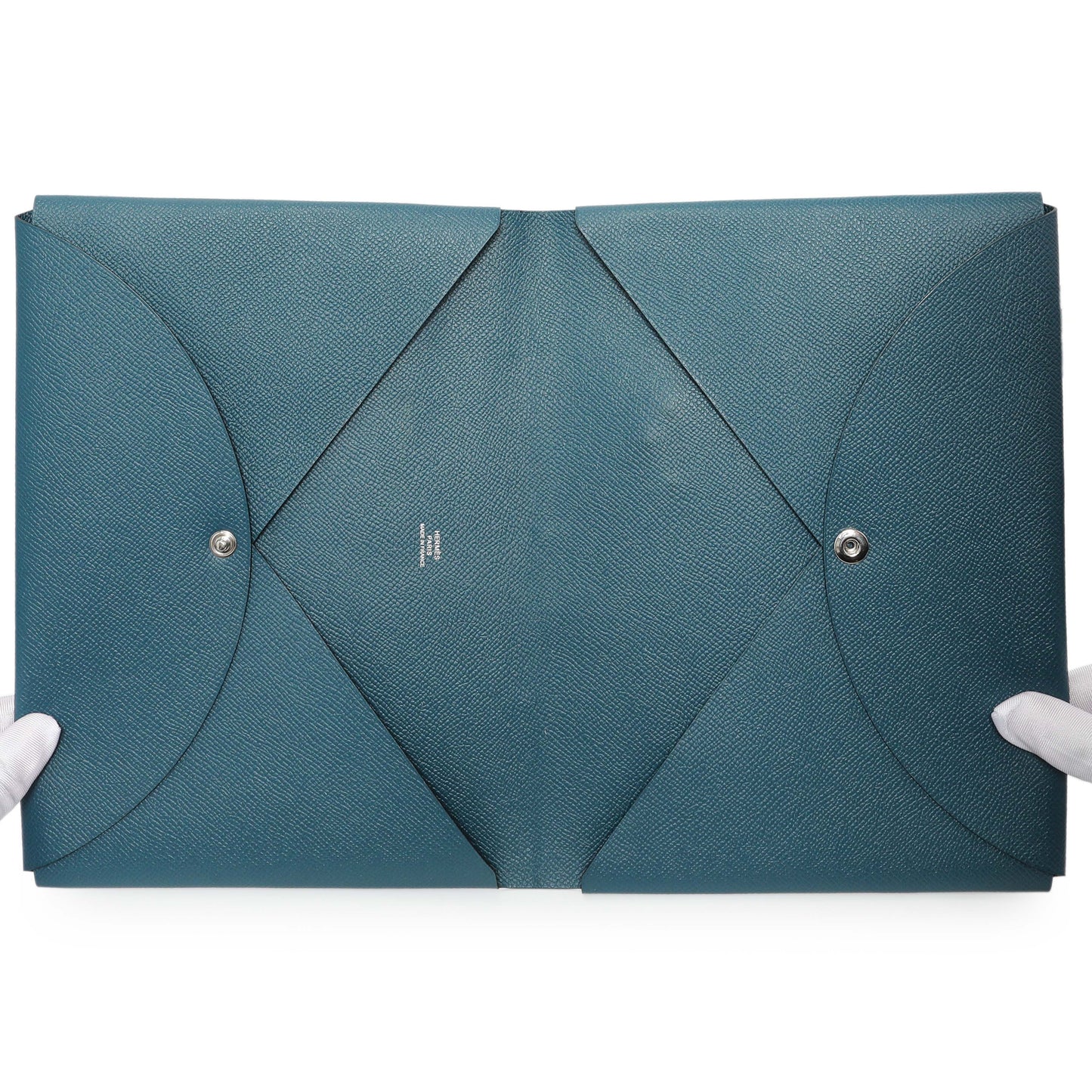 Exclusive Hermes Colvert Epsom Calvi Pouch — Lifestyle View