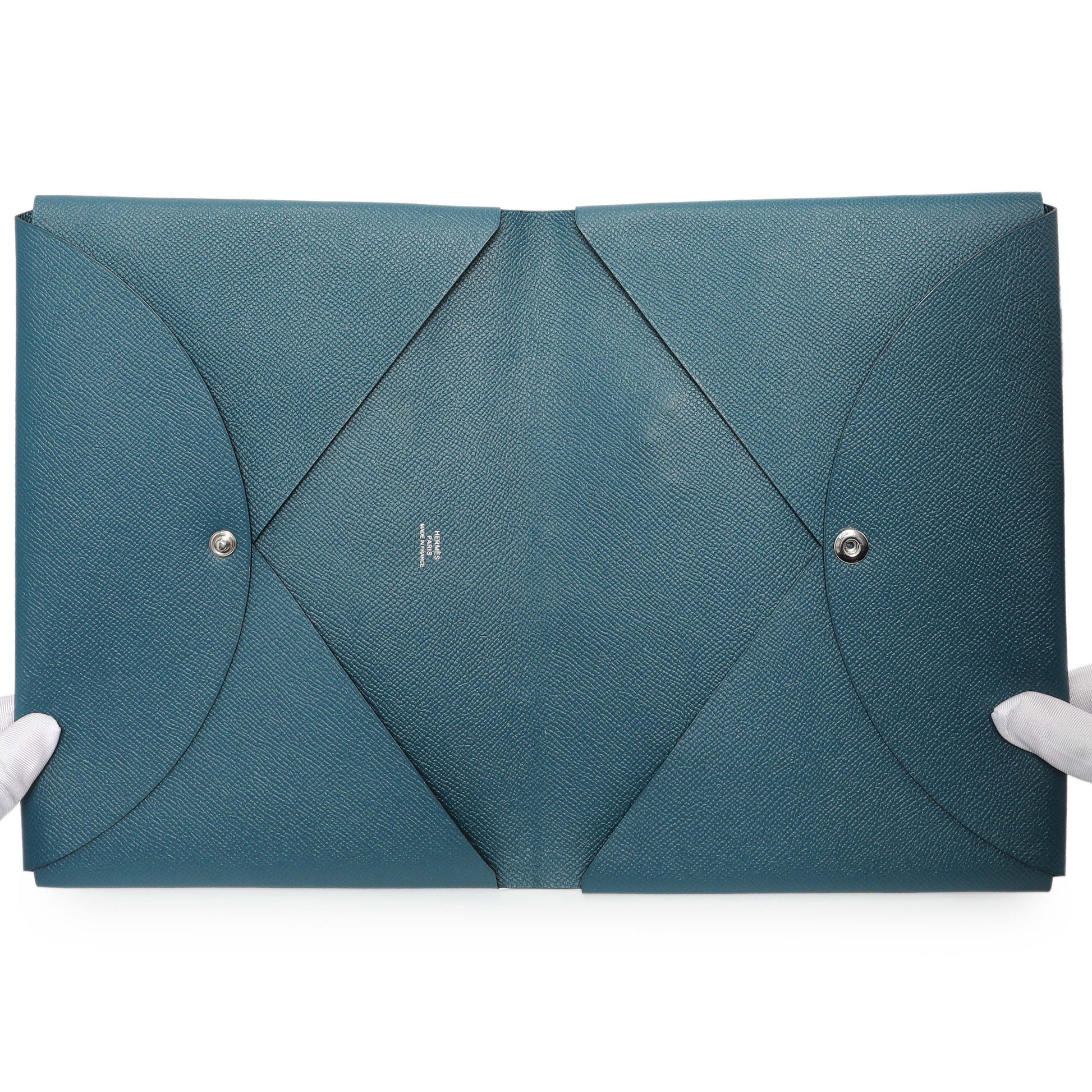 Exclusive Hermes Colvert Epsom Calvi Pouch — Lifestyle View