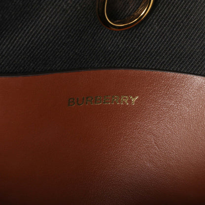 Exclusive Burberry Dark Birch Brown E-Canvas Check Calfskin Mini Freya Tote — Alternate View 11