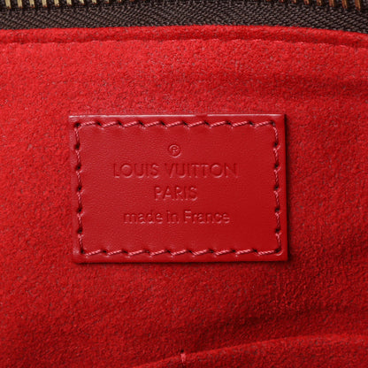 Exclusive Louis Vuitton Cherry Damier Ebene Caissa Tote PM — Detail View
