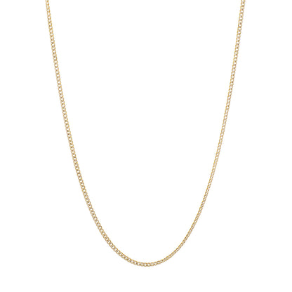 Exclusive 10K Yellow Gold Curb Chain — Front View