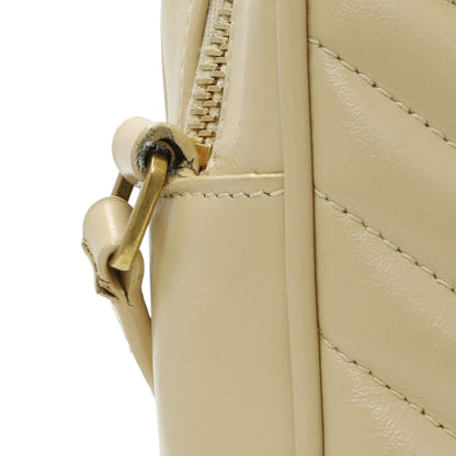 Exclusive Saint Laurent Dark Beige Calfskin Matelasse Monogram Lou Camera Bag — Alternate View 11