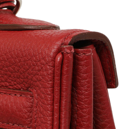 Exclusive Hermes Rouge Garance Togo Kelly Retourne 32 — Alternate View 11