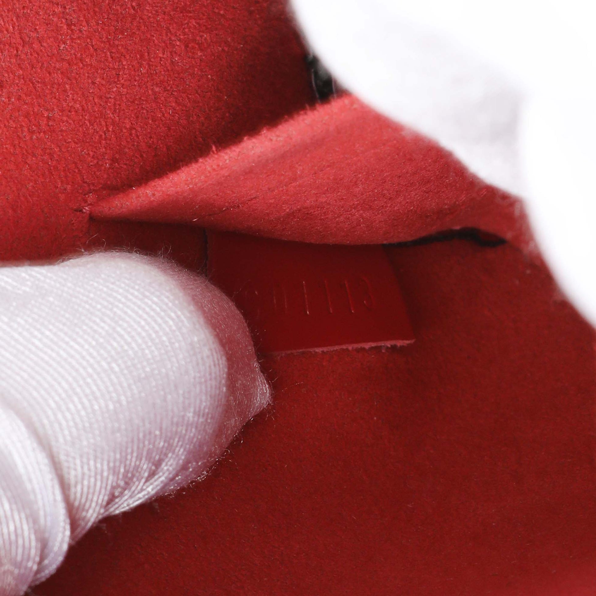 Exclusive Lous Vuitton Red Epi Alma BB — Alternate View 10