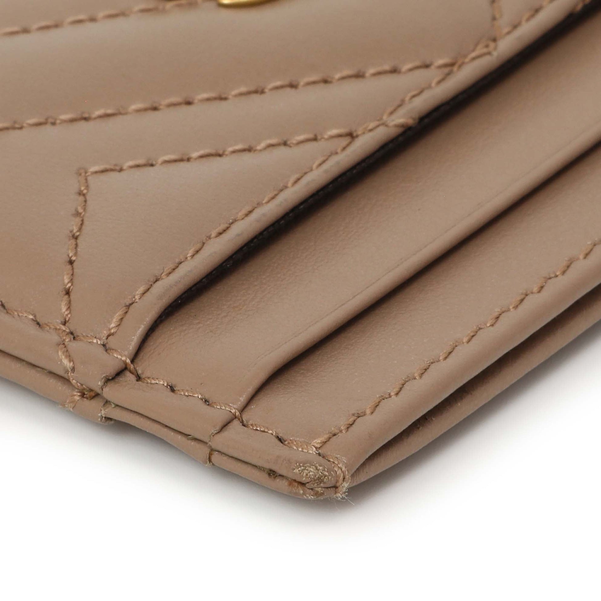 Exclusive Gucci Porcelain Rose Calfskin Matelasse GG Marmont Card Holder — Alternate View 8
