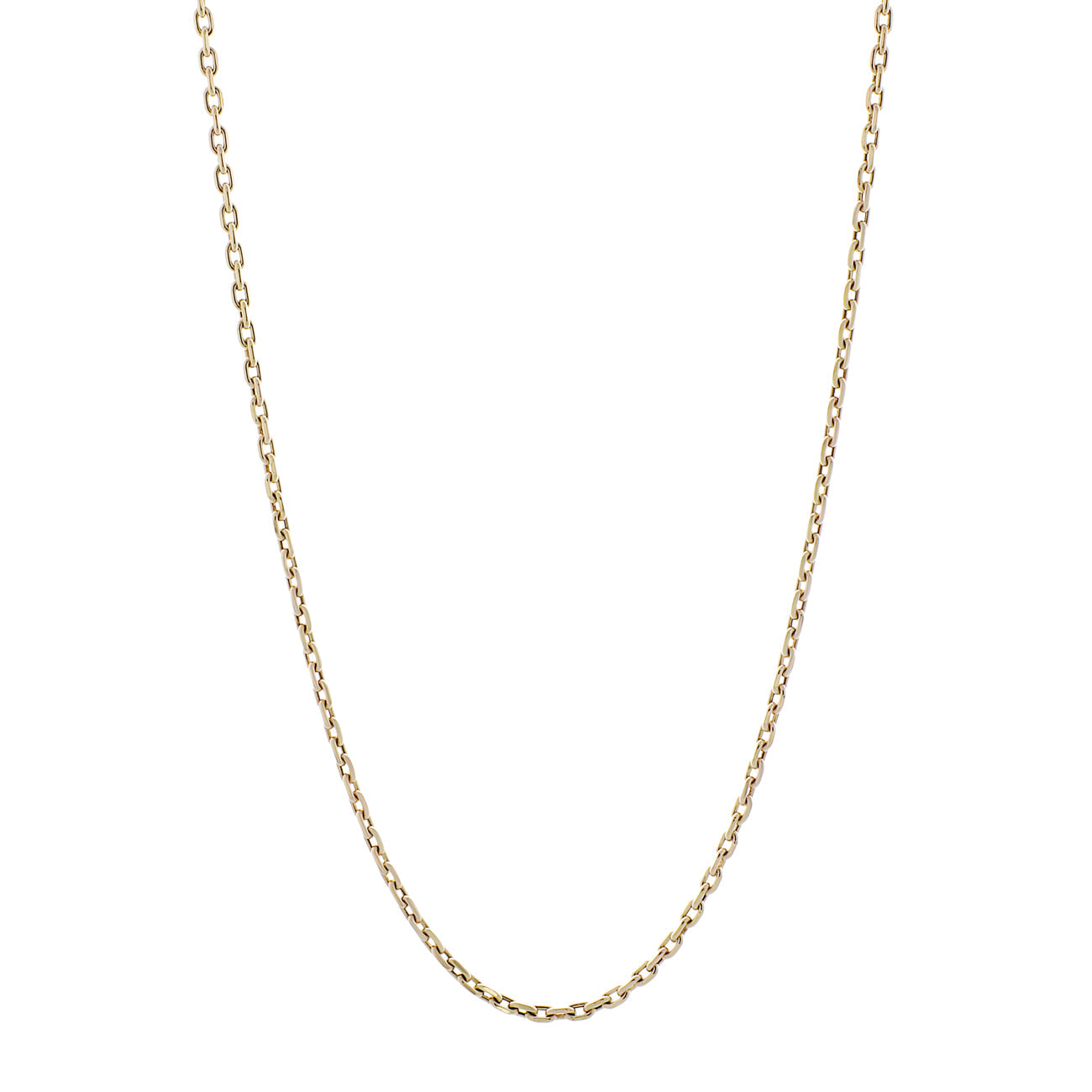 Exclusive 10K Yellow Gold Cable Chain — Front View