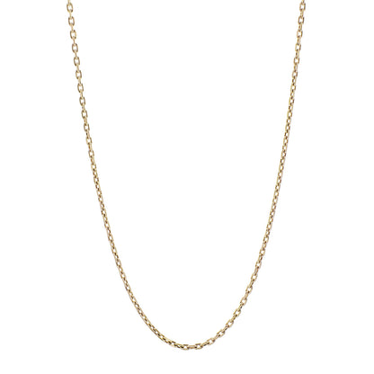 Exclusive 10K Yellow Gold Cable Chain — Front View