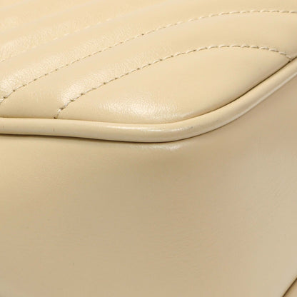 Exclusive Saint Laurent Dark Beige Calfskin Matelasse Monogram Lou Camera Bag — Top View