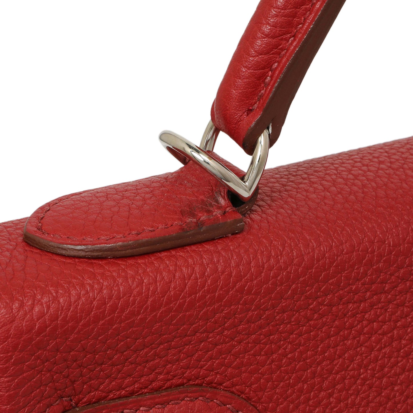 Exclusive Hermes Rouge Garance Togo Kelly Retourne 32 — Alternate View 12