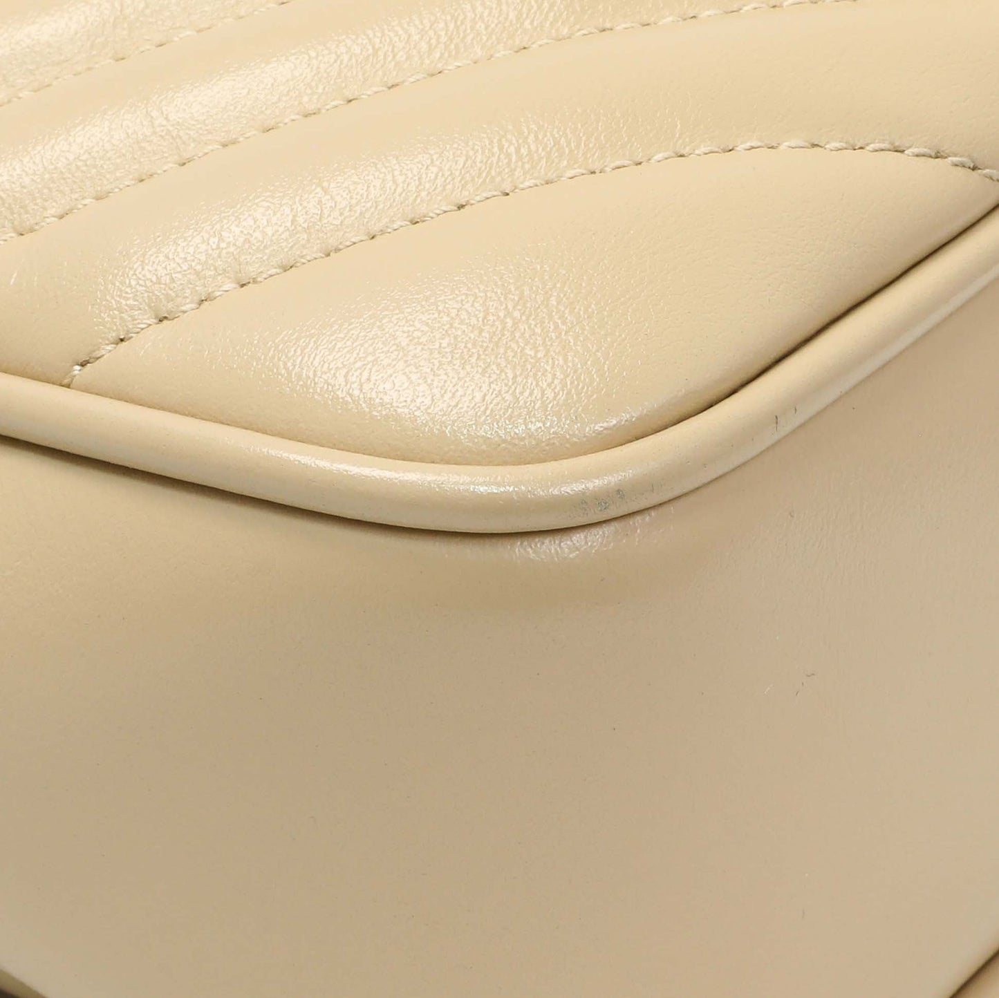 Exclusive Saint Laurent Dark Beige Calfskin Matelasse Monogram Lou Camera Bag — Lifestyle View