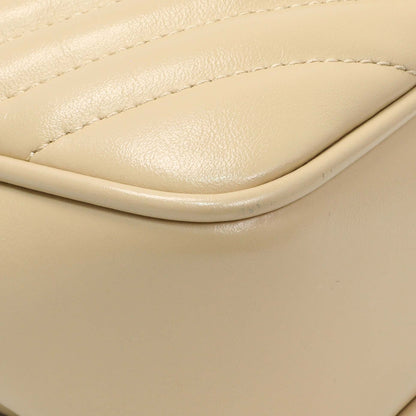 Exclusive Saint Laurent Dark Beige Calfskin Matelasse Monogram Lou Camera Bag — Lifestyle View