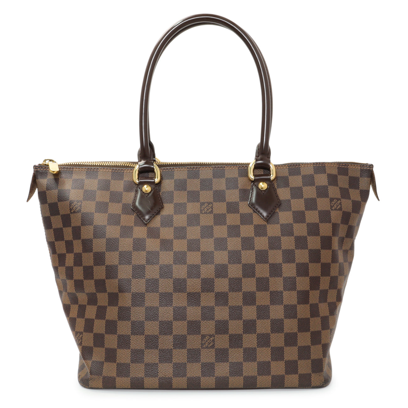 Exclusive Louis Vuitton Damier Ebene Saleya MM — Front View