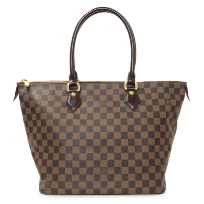 Exclusive Louis Vuitton Damier Ebene Saleya MM — Front View