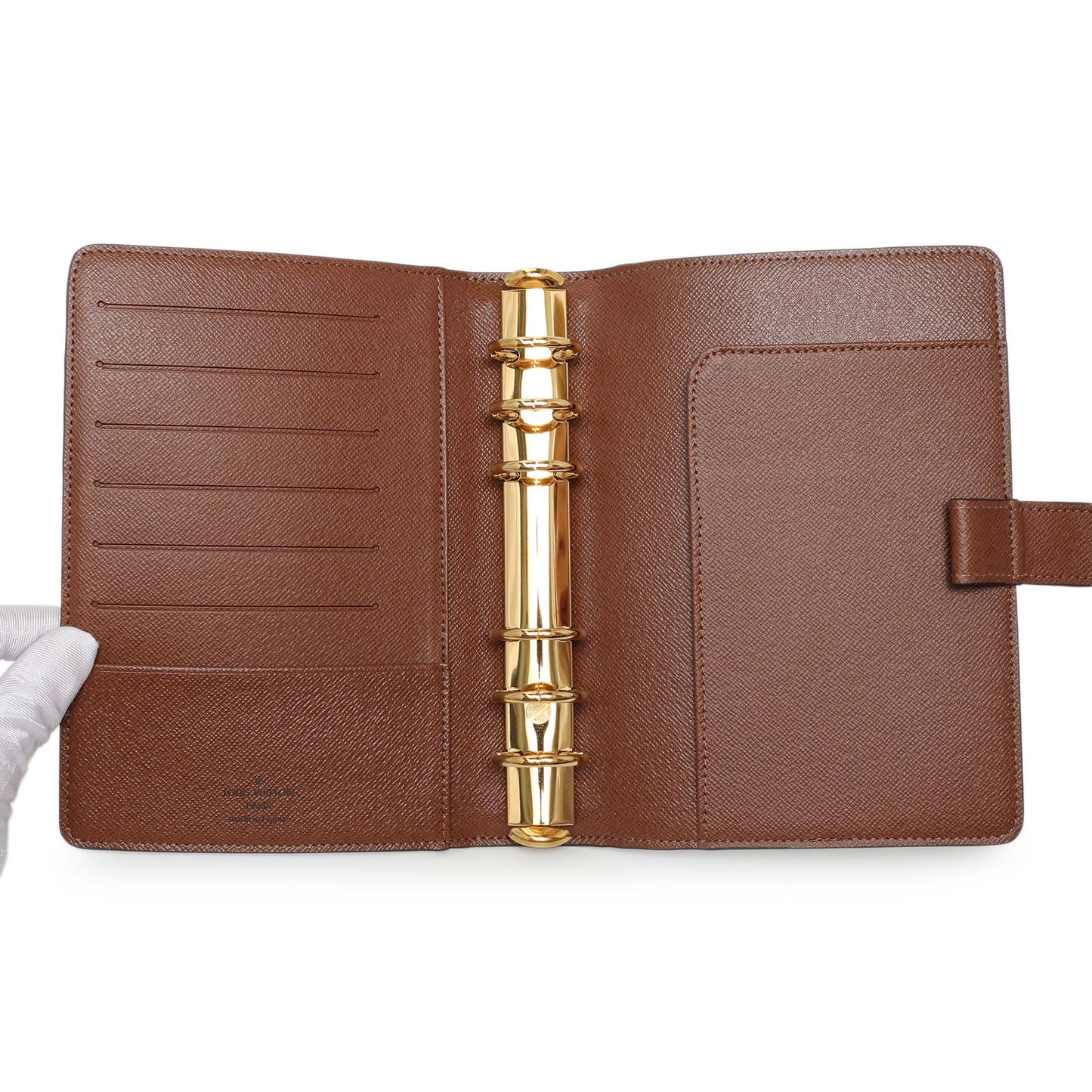 Exclusive Louis Vuitton Monogram Medium Ring Agenda Cover — Top View
