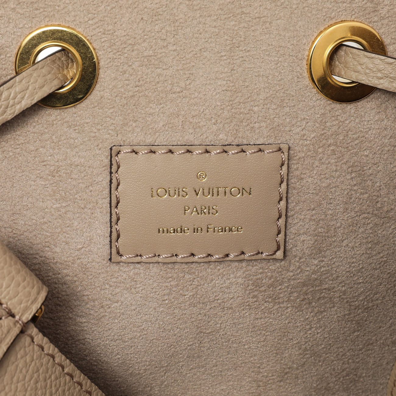 Exclusive Louis Vuitton Tourterelle Creme Empreinte Monogram Giant NeoNoe MM — Alternate View 7