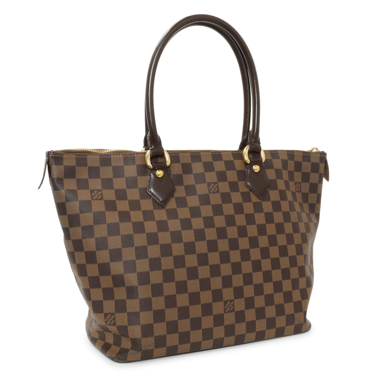 Exclusive Louis Vuitton Damier Ebene Saleya MM — Side View