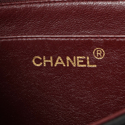 Exclusive Chanel Black Quilted Lambskin Vintage CC Chain Flap — Alternate View 9