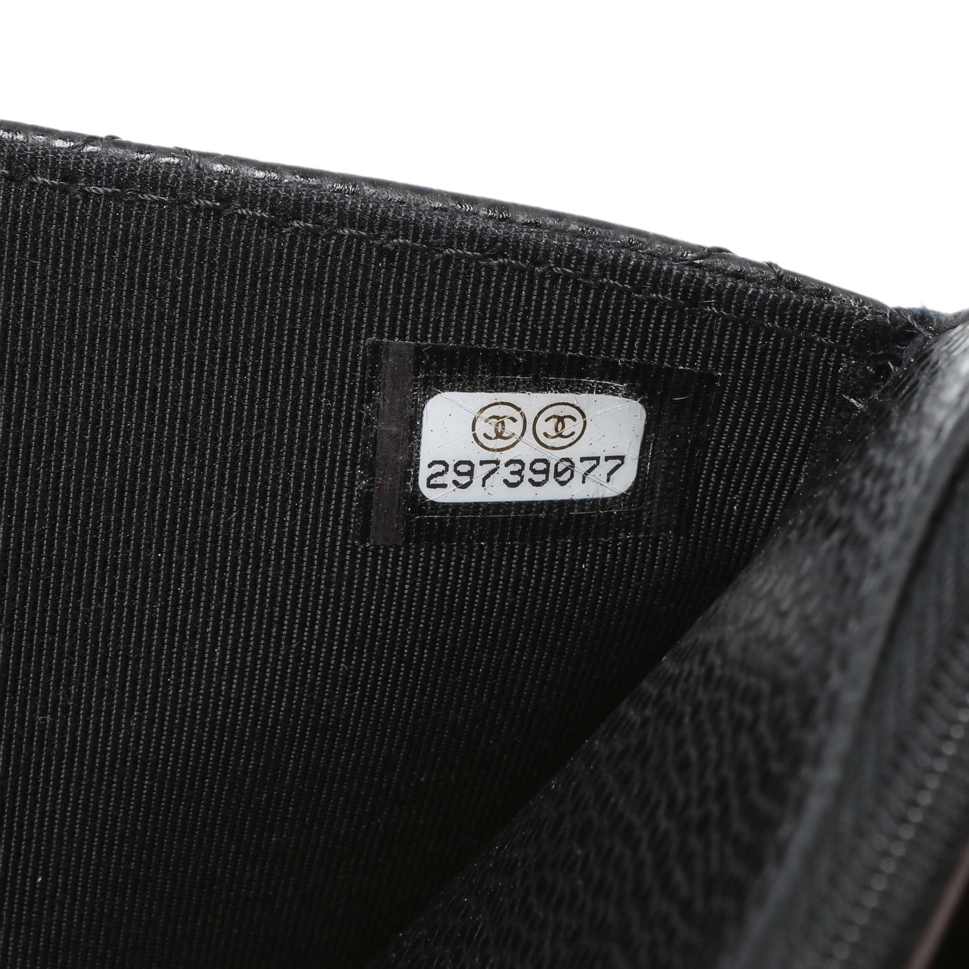 Exclusive Chanel Black Quilted Caviar Wallet on Chain — Alternate View 10