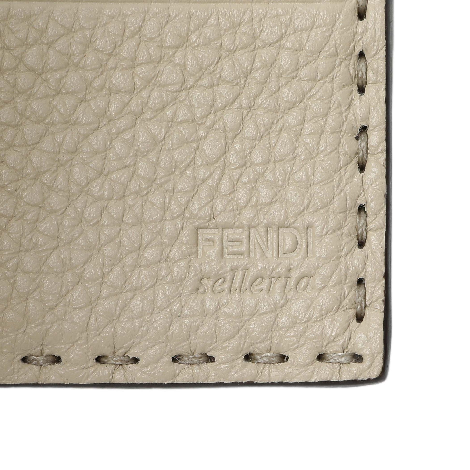 Exclusive Fendi Brown Cuoio Romano Selleria Wallet — Detail View
