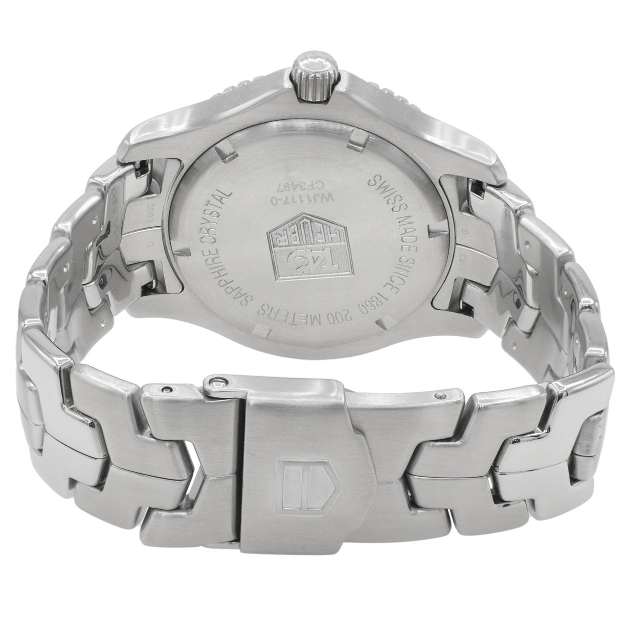 Exclusive Tag Heuer Stainless Steel Diamond Link Quartz Watch WJ1117.BA0575 — Side View