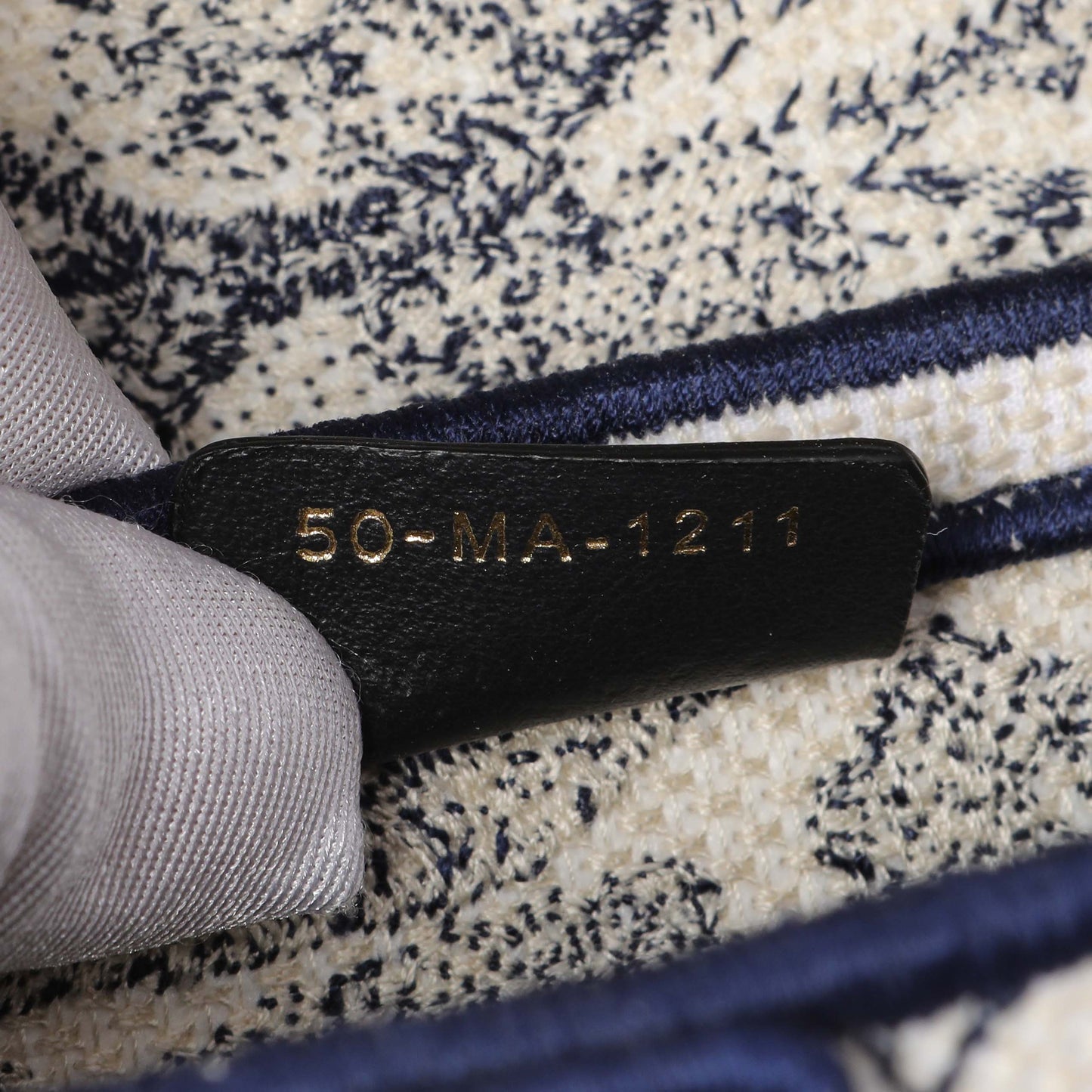 Exclusive Christian Dior Canvas Embroidered Saddle Bag — Lifestyle View