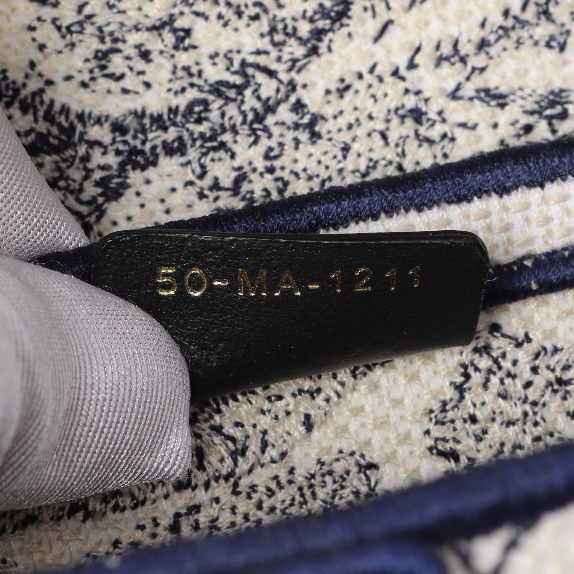 Exclusive Christian Dior Canvas Embroidered Saddle Bag — Lifestyle View