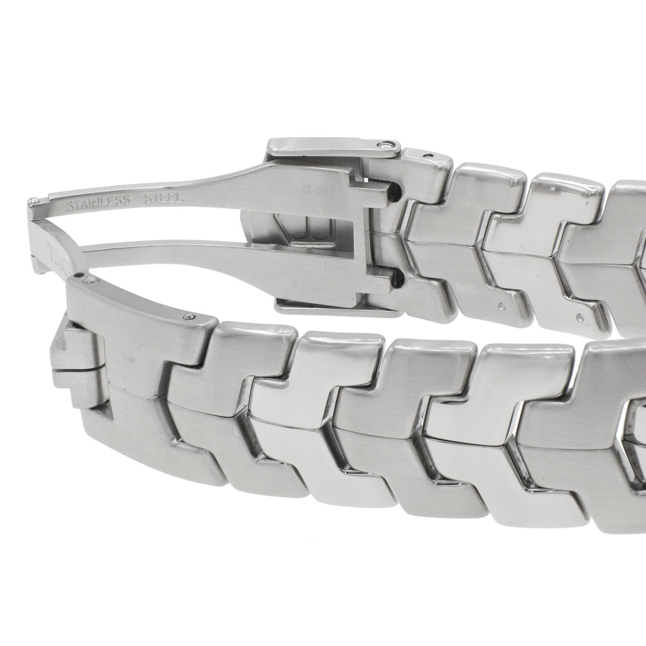 Exclusive Tag Heuer Stainless Steel Diamond Link Quartz Watch WJ1117.BA0575 — Top View