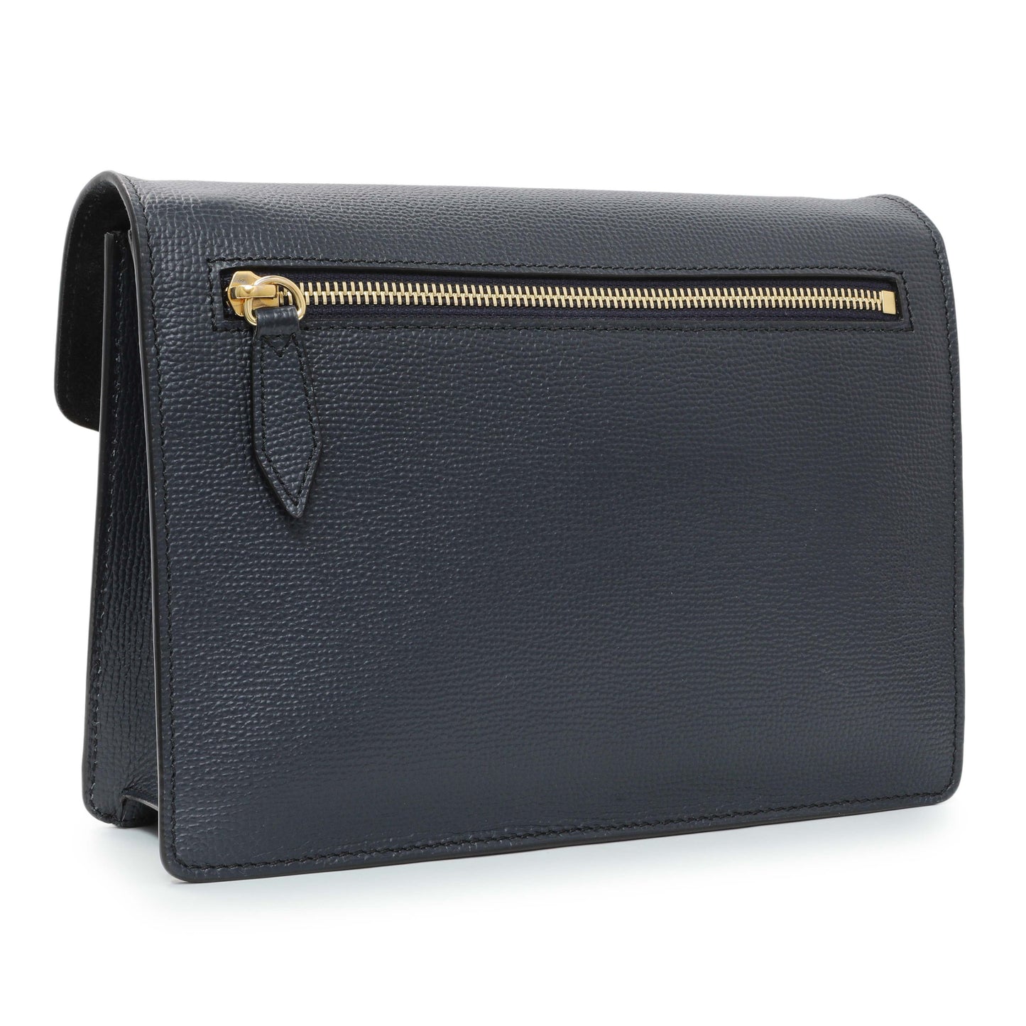 Exclusive Burberry Blue Derby Calfskin House Check Small Macken Crossbody Bag — Side View
