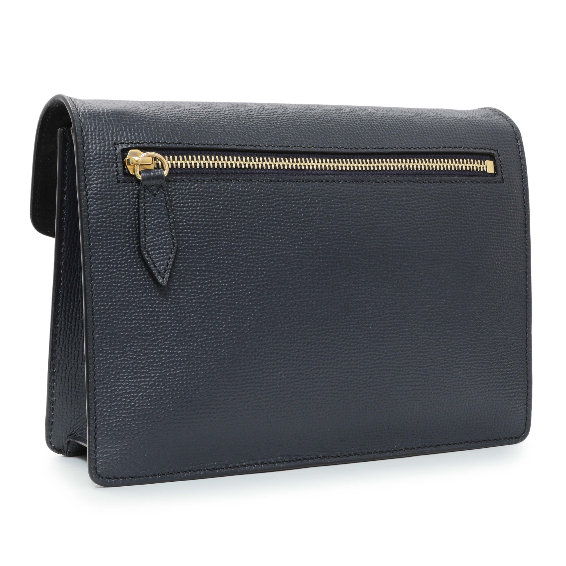 Exclusive Burberry Blue Derby Calfskin House Check Small Macken Crossbody Bag — Side View