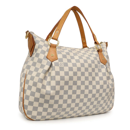 Exclusive Louis Vuitton Damier Azur Evora GM — Side View