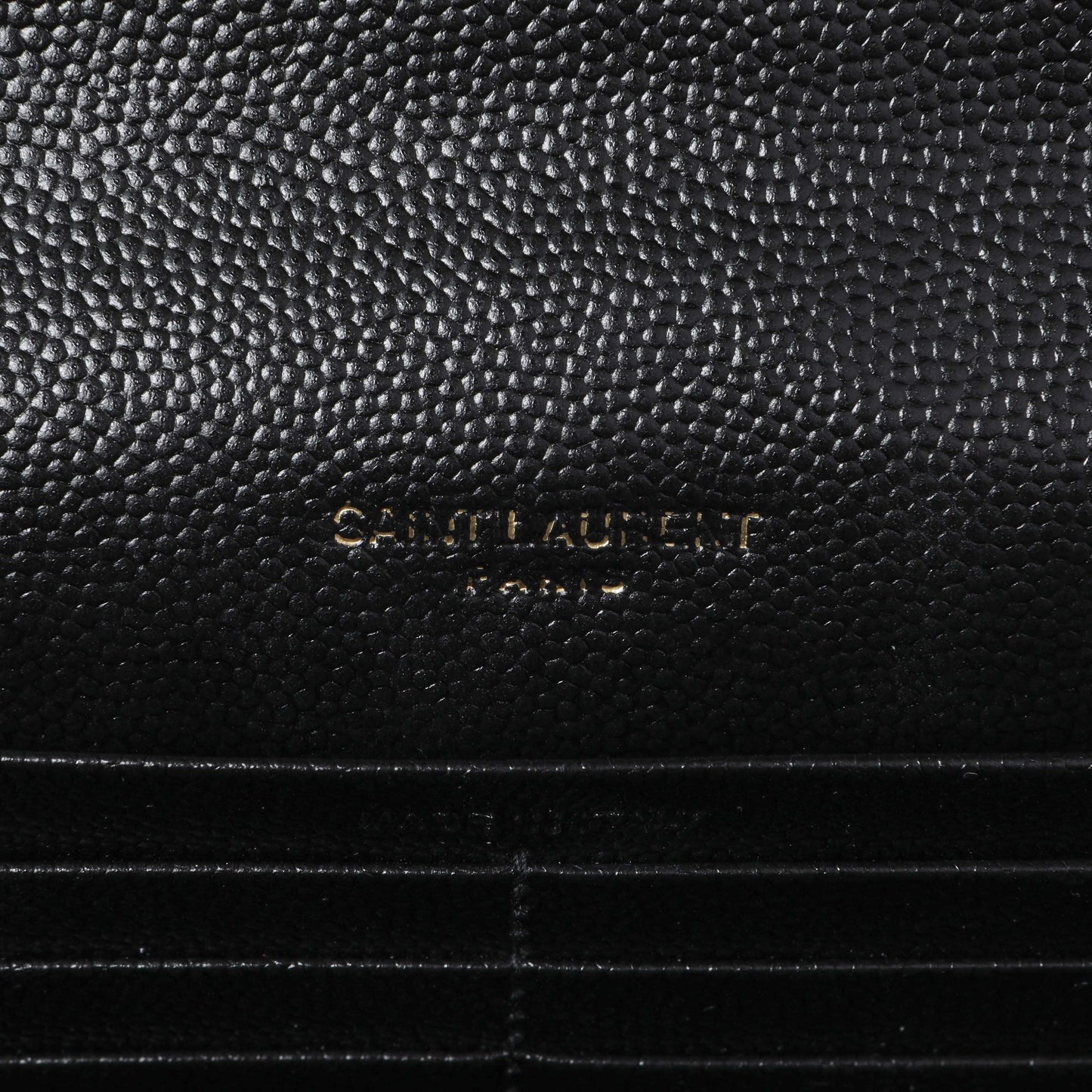 Exclusive Saint Laurent Grain De Poudre Matelasse Chevron Monogram Chain Wallet — Alternate View 11