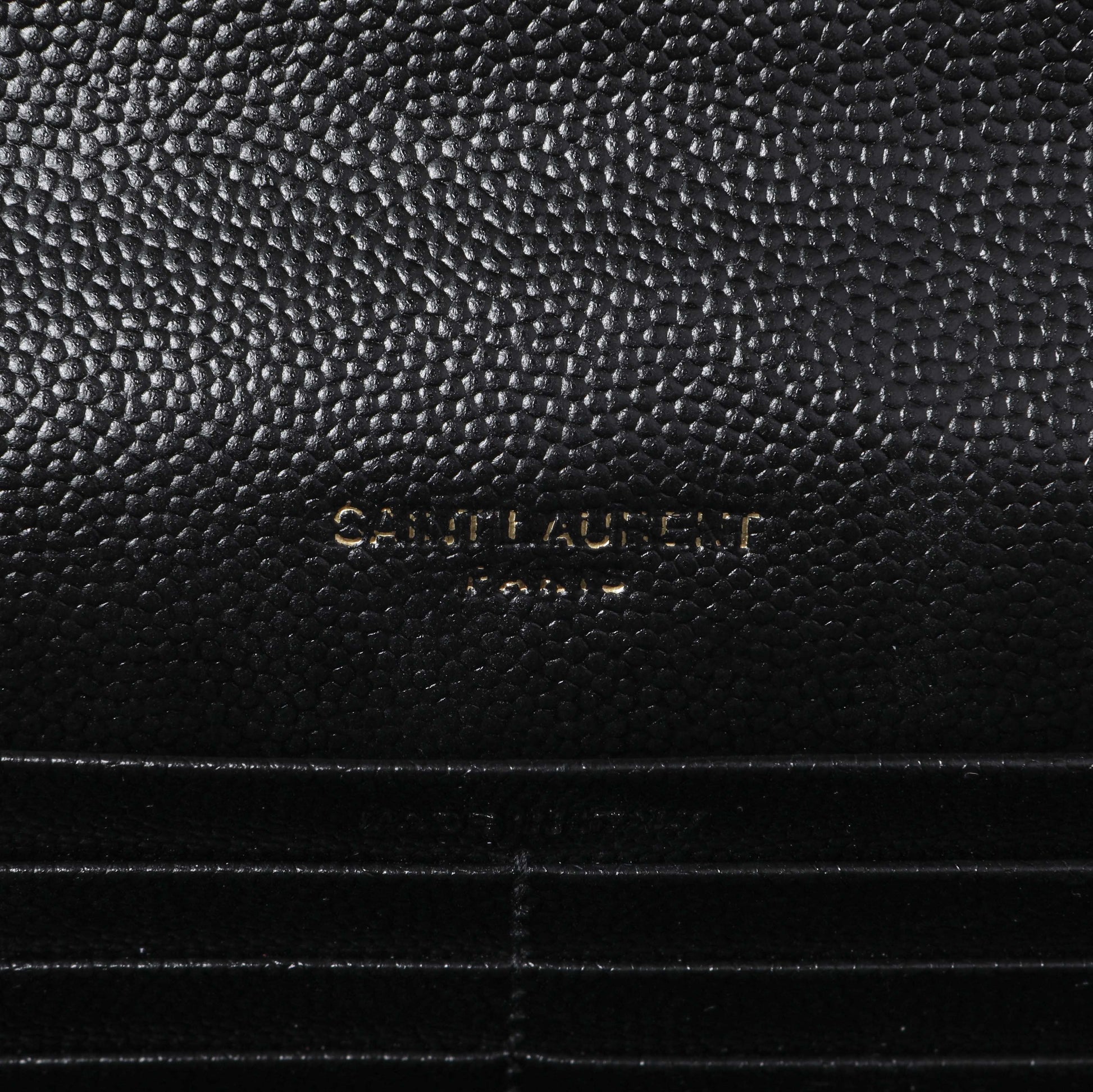 Exclusive Saint Laurent Grain De Poudre Matelasse Chevron Monogram Chain Wallet — Alternate View 11