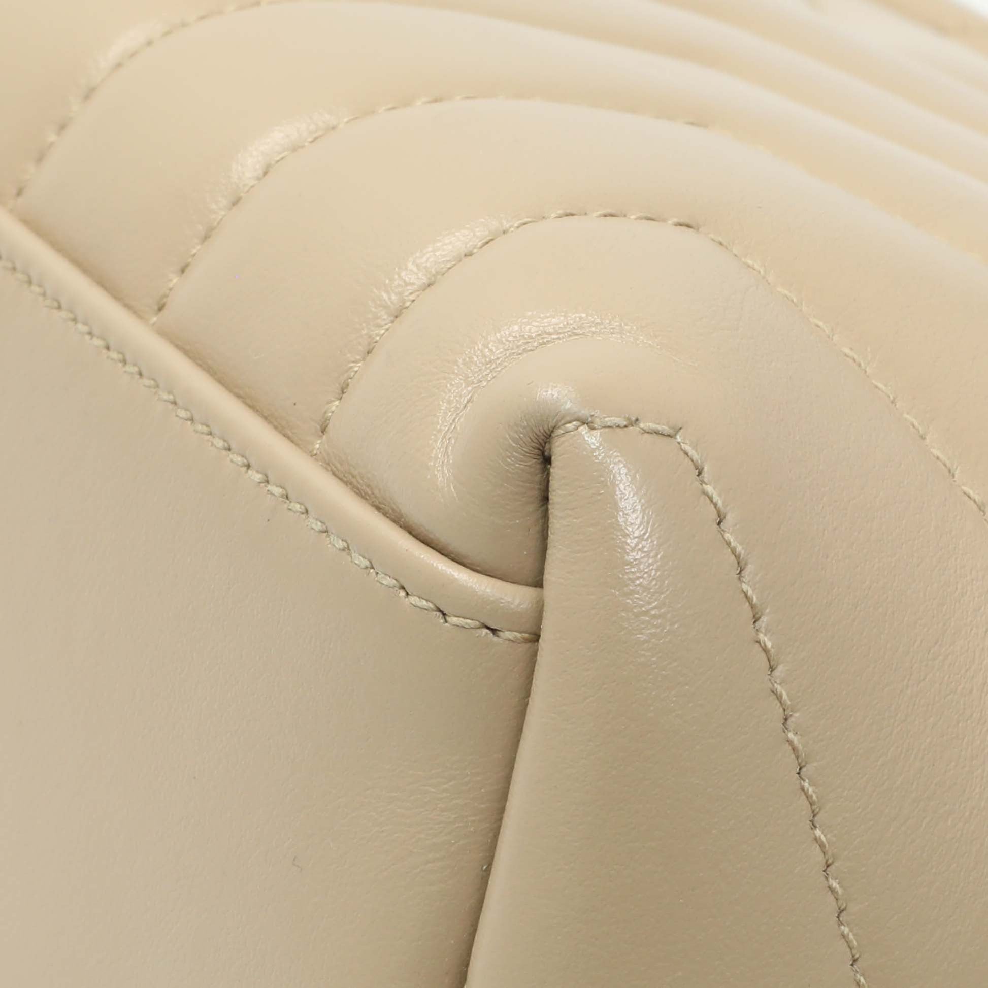 Exclusive Saint Laurent Dark Beige Calfskin Loulou Chain Small Satchel — Alternate View 7