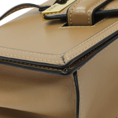 Exclusive Loewe Beige Calfskin Small Barcelona Shoulder Bag — Top View