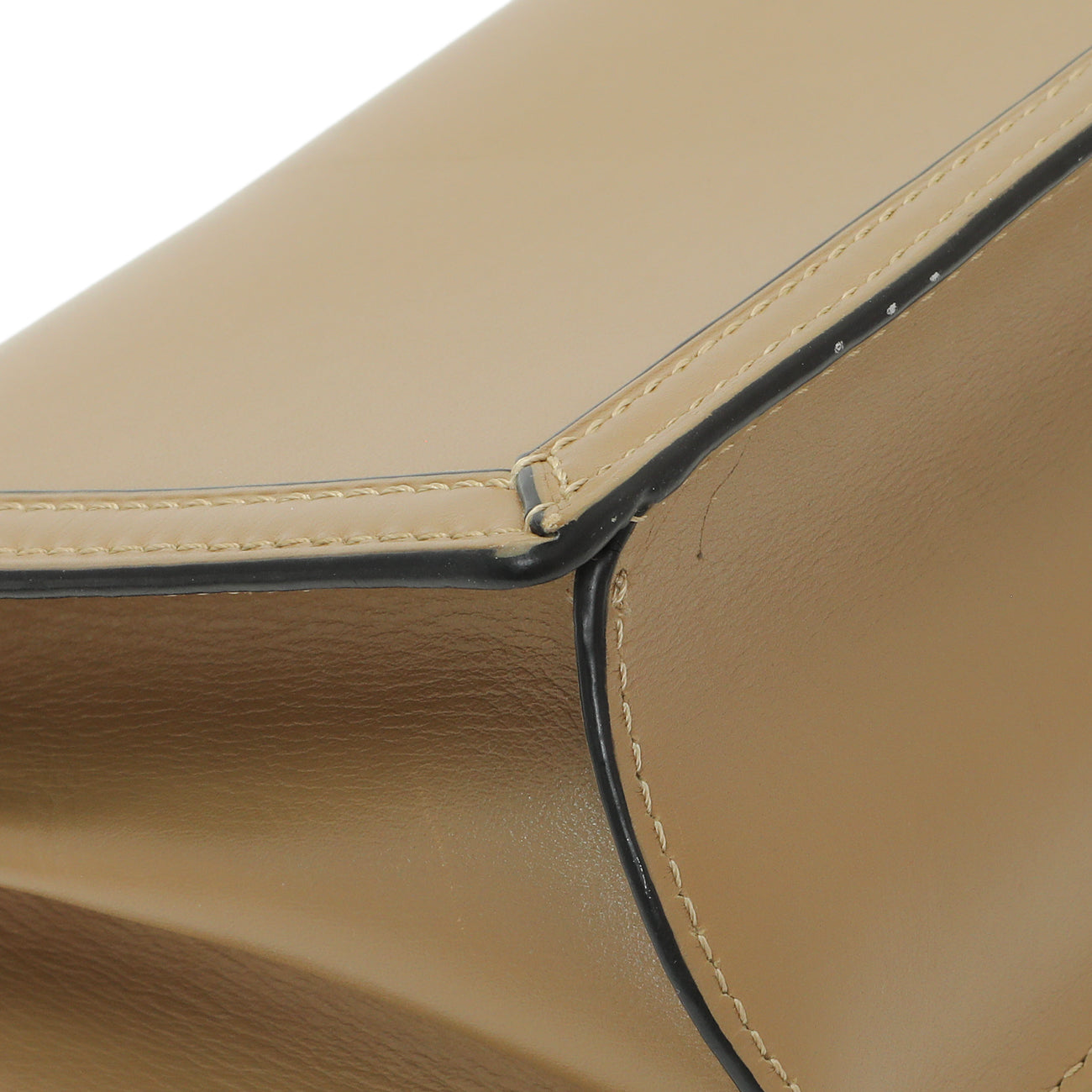 Exclusive Loewe Beige Calfskin Small Barcelona Shoulder Bag — Lifestyle View