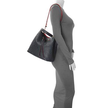 Exclusive Louis Vuitton Marine Rouge Empreinte Neonoe MM — Alternate View 13