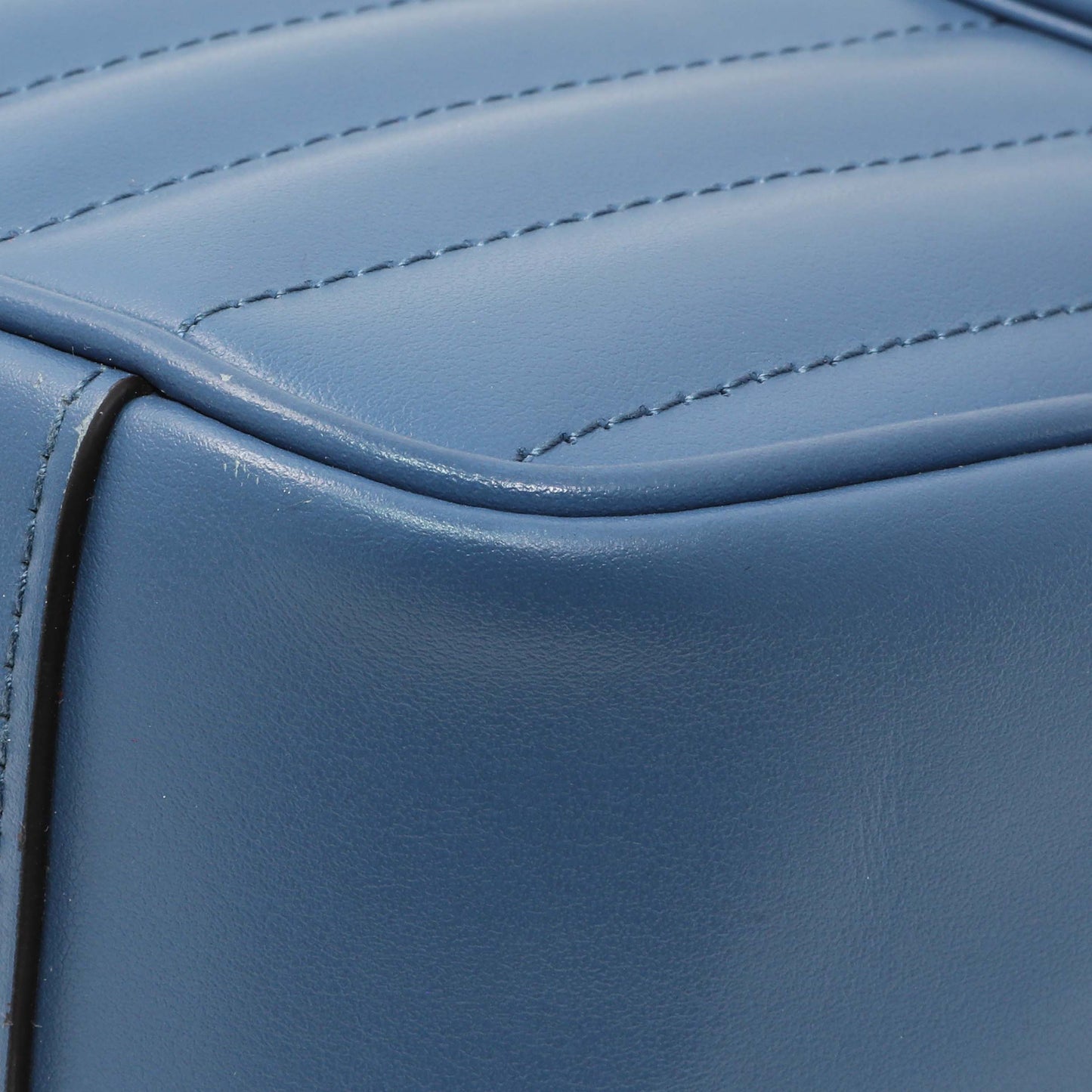 Exclusive Gucci Blue Calfskin Matelasse Aria Small GG Marmont Shoulder Bag — Alternate View 7