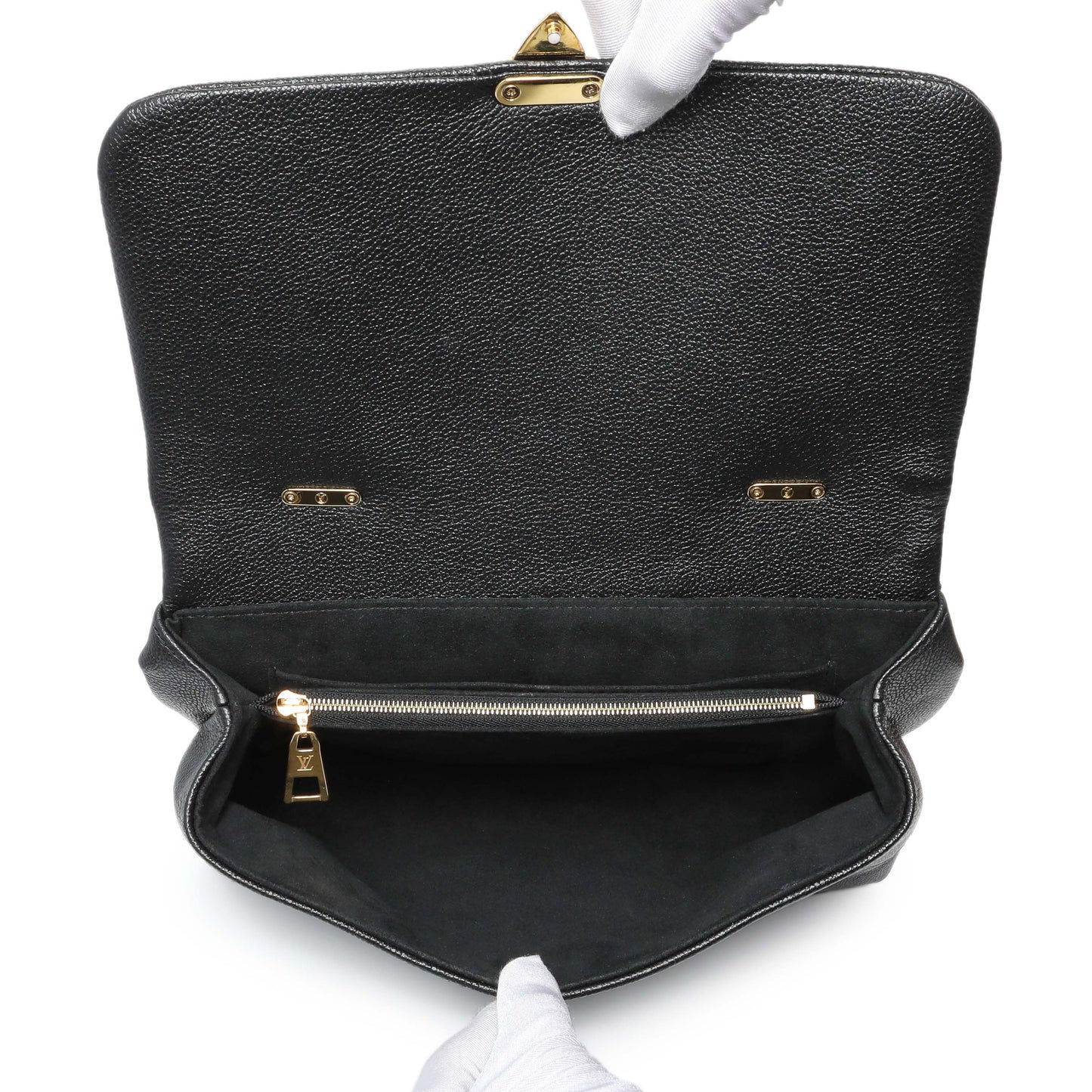 Exclusive Louis Vuitton Black Empreinte Monogram Giant Madeleine MM — Top View