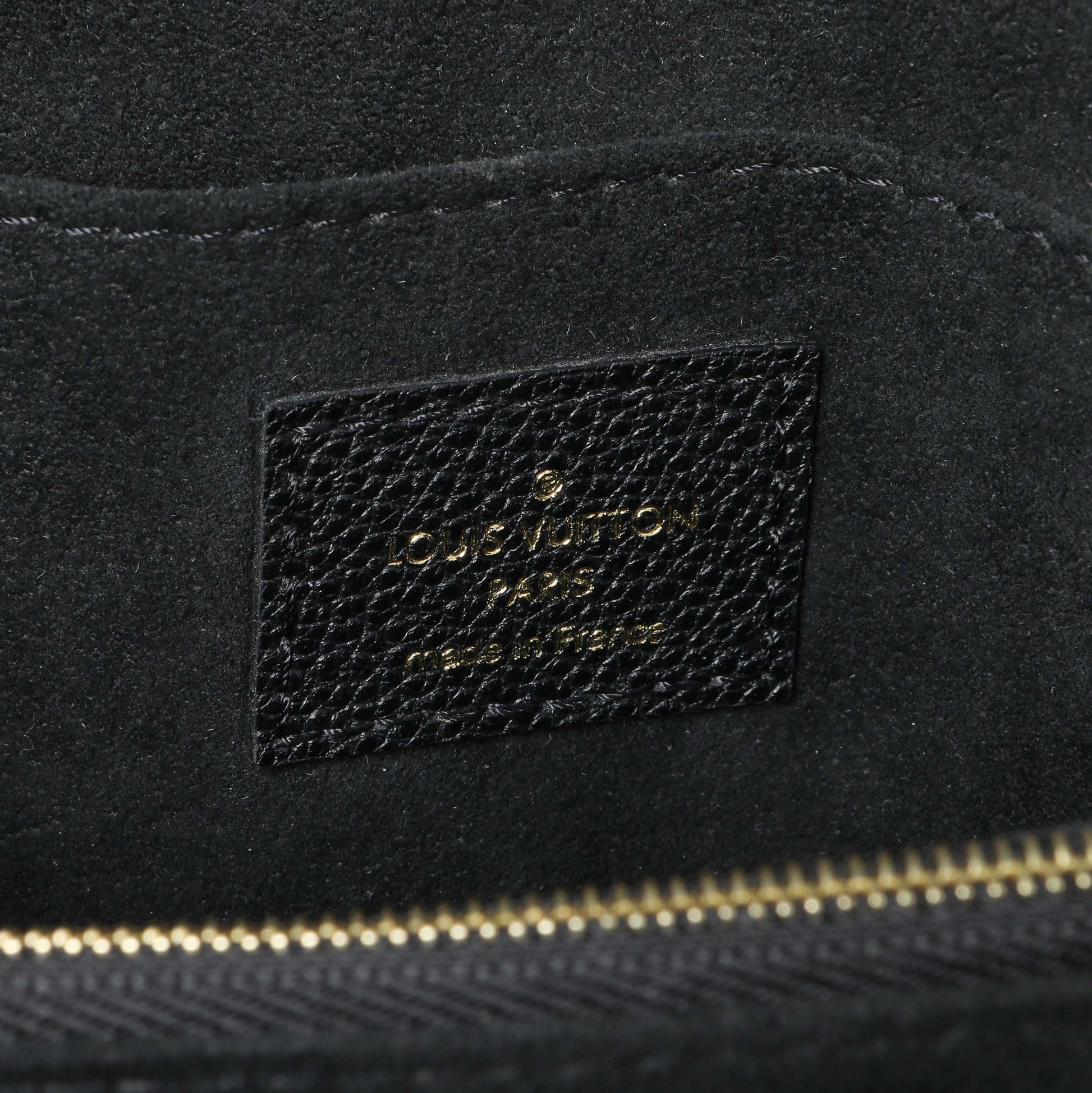 Exclusive Louis Vuitton Black Empreinte Monogram Giant Madeleine MM — Detail View