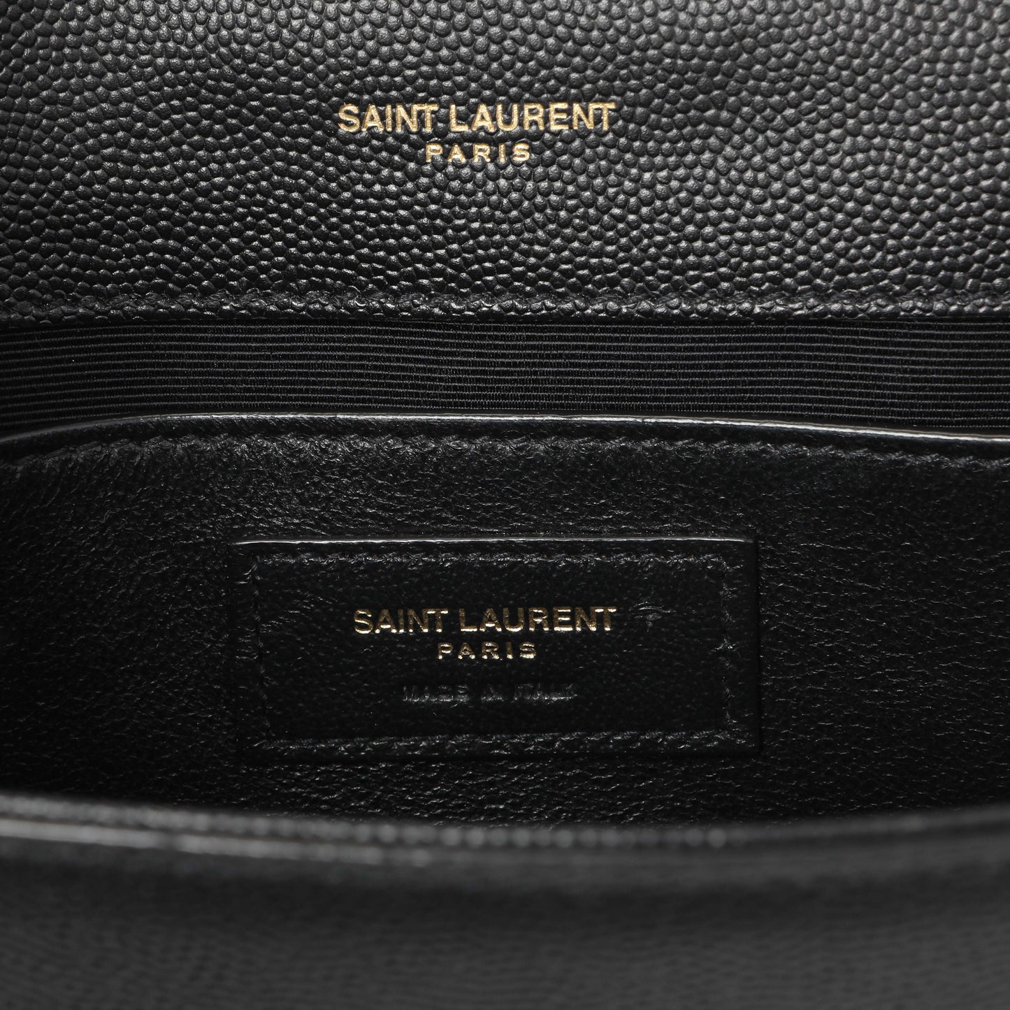 Exclusive Saint Laurent Black Grain De Poudre Small Monogram Kate Satchel — Alternate View 7