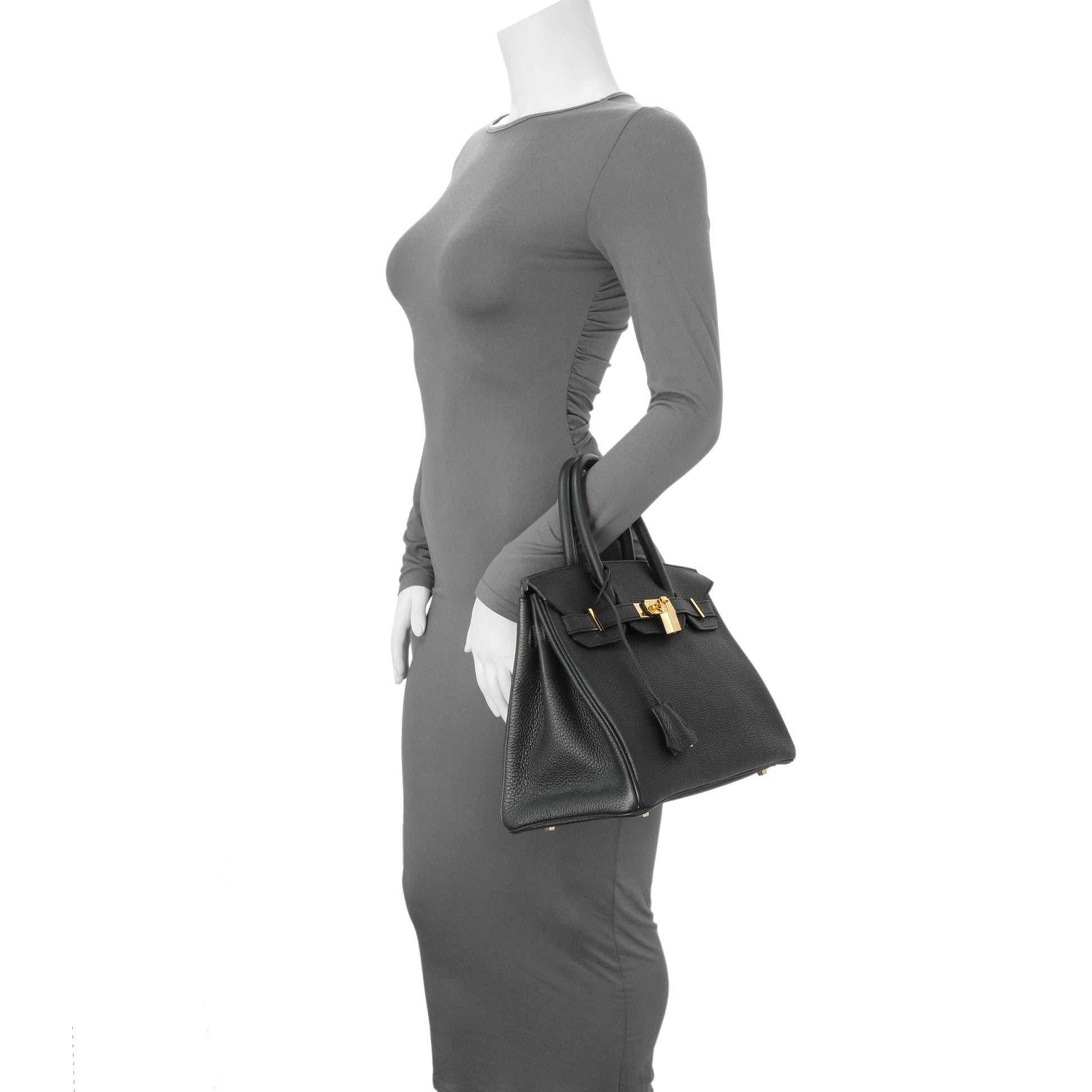 Exclusive Hermes Black Togo Birkin 30 — Alternate View 7