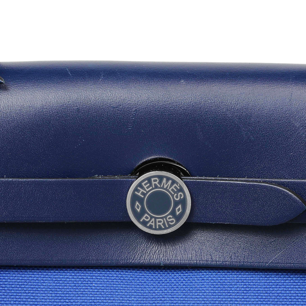 Exclusive Hermes Bleu Bill Toile Herbag Zip Retourne 31 — Alternate View 9